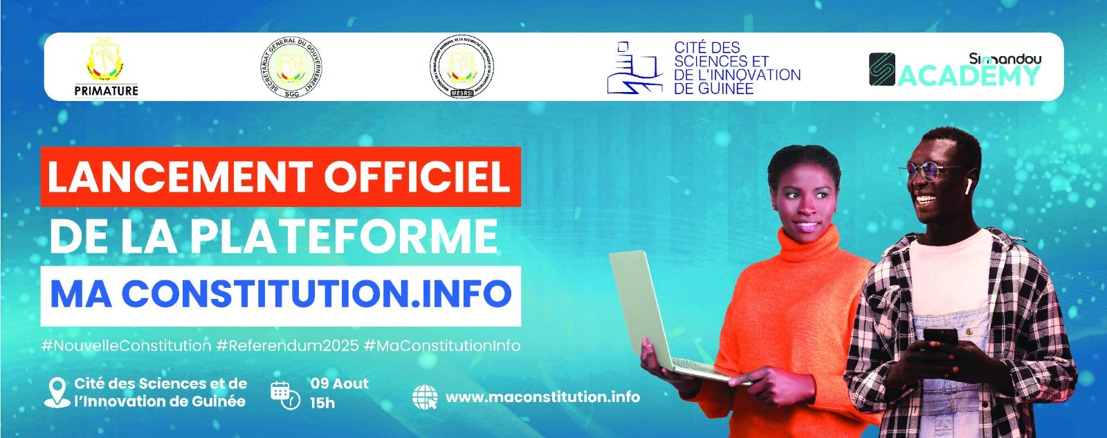 LANCEMENT DE LA PLATEFORME MACONSTITUTION.INFO